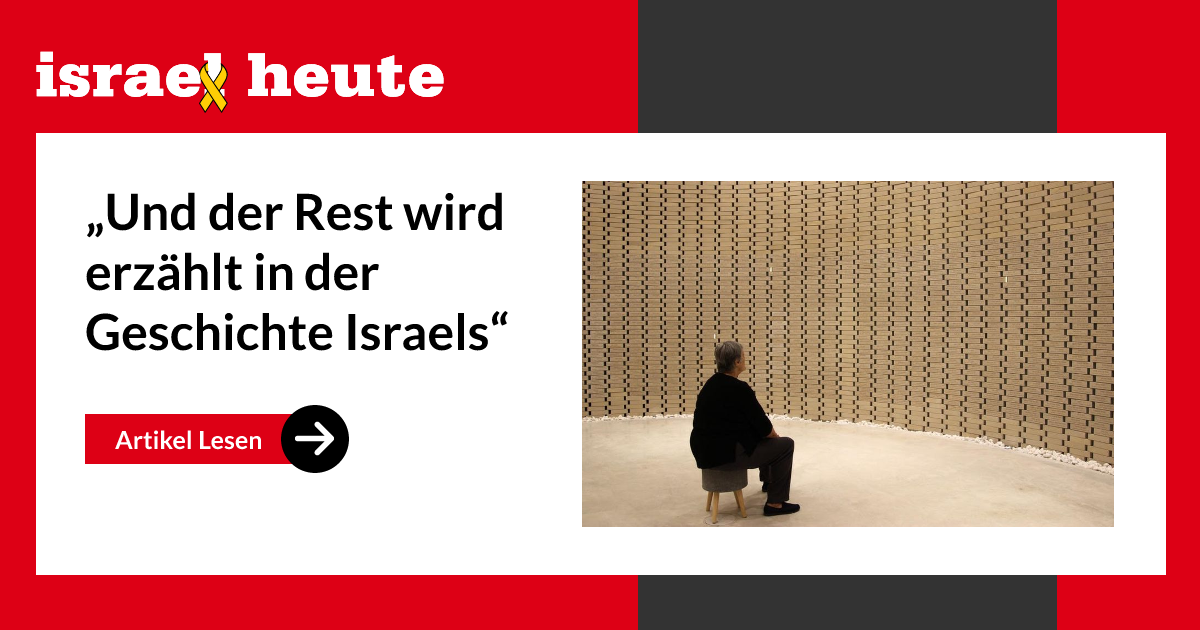 Iral Resty „Und der Rest wird erzählt in der Geschichte Israels“ - Israel Heute