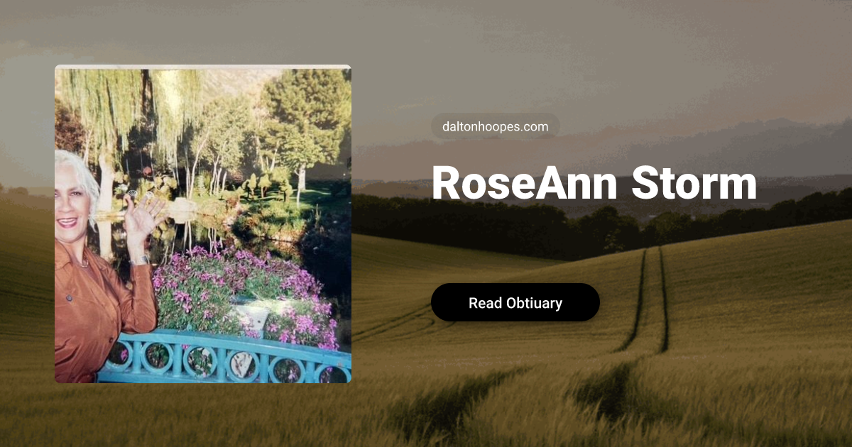Roseann Storm Obituary, Grantsville, UT