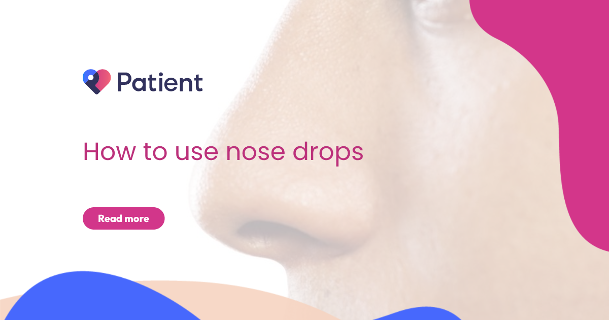 How to Use Nose Drops | Nasal Allergy - Patient.info