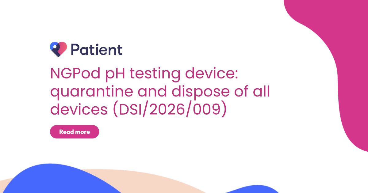 NGPod pH testing device: quarantine and dispose of all devices (DSI/2026/009)