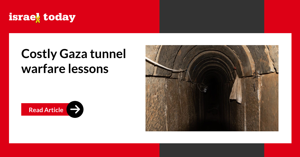 Costly Gaza tunnel warfare lessons