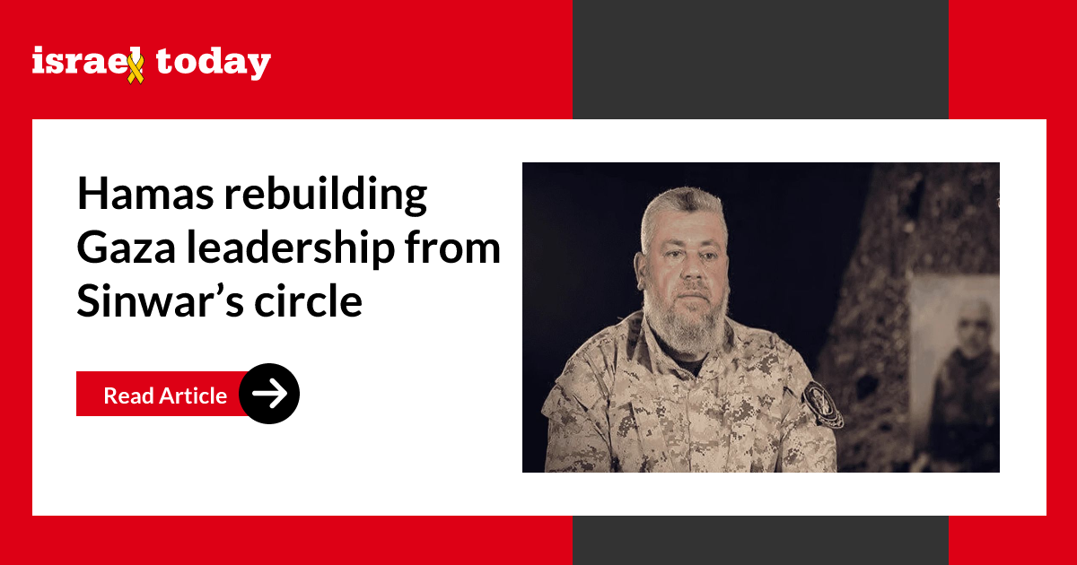 Hamas rebuilding Gaza leadership from Sinwar’s circle