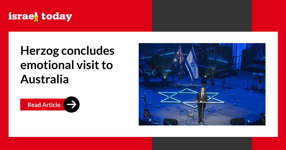 Herzog concludes emotional visit to Australia