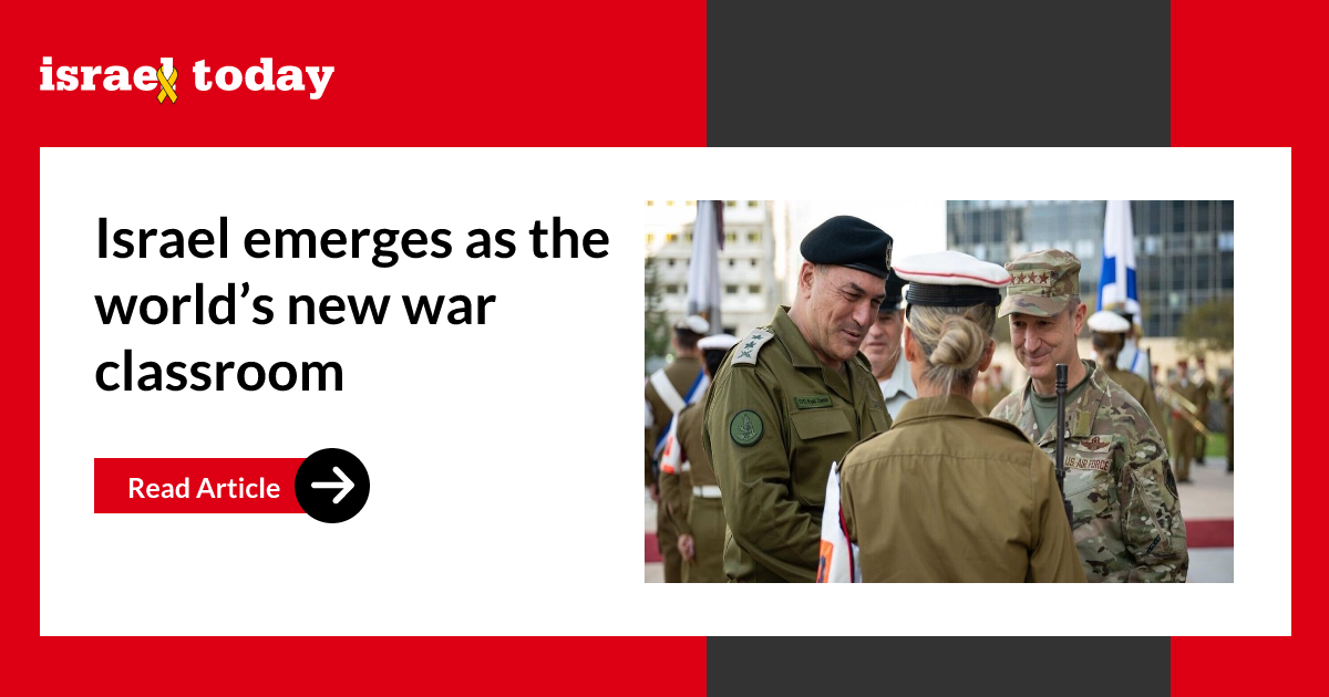 Israel emerges as the world’s new war classroom