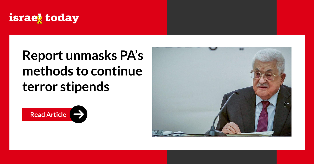 Report unmasks PA’s methods to continue terror stipends