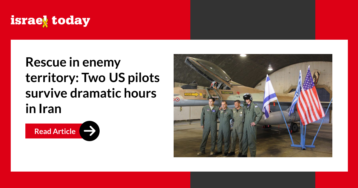 Rescue in enemy territory: Two US pilots survive dramatic hours in Iran