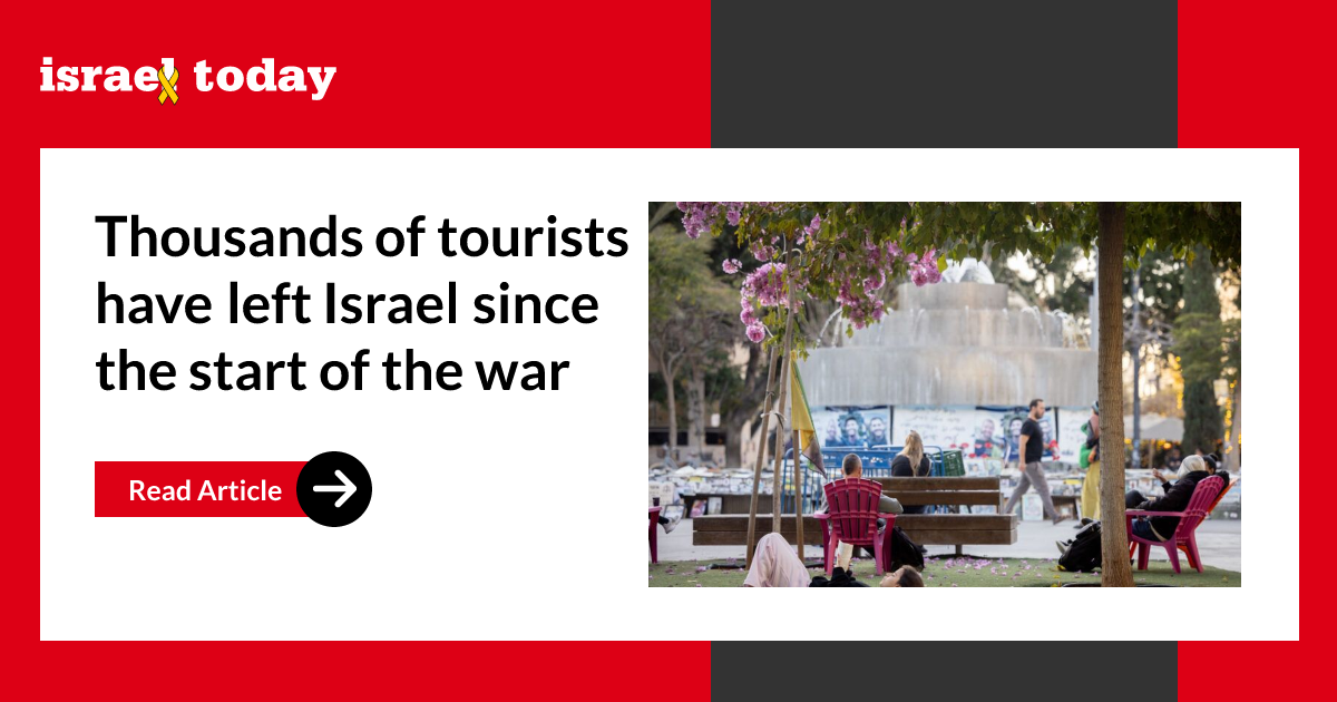 Thousands of tourists have left Israel since the start of the war
