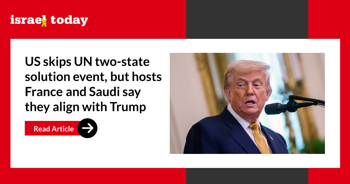 US skips UN two-state solution event, but hosts France and Saudi say they align with Trump