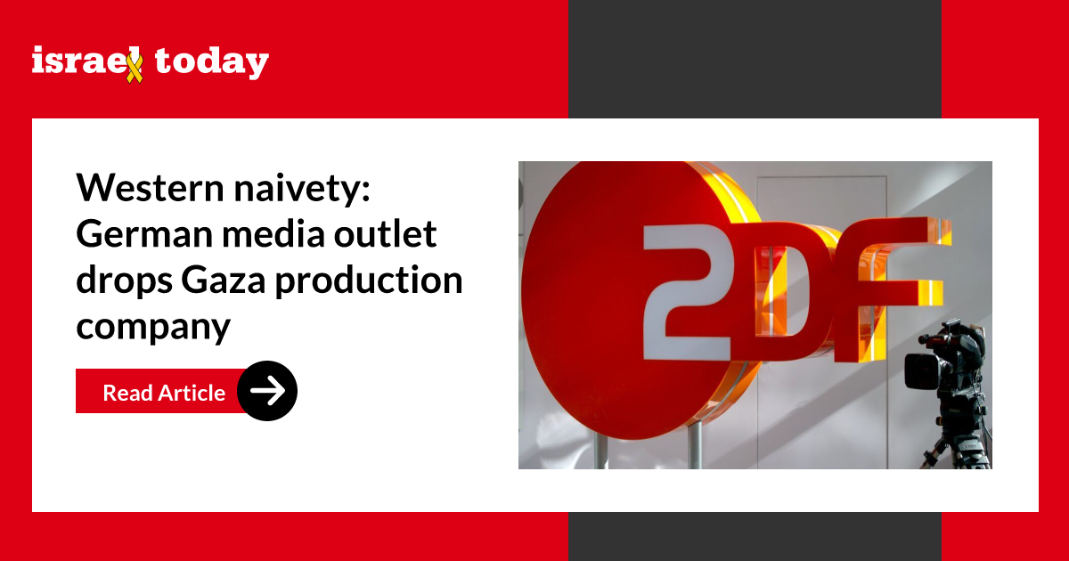 Western naivety: German media outlet drops Gaza production company