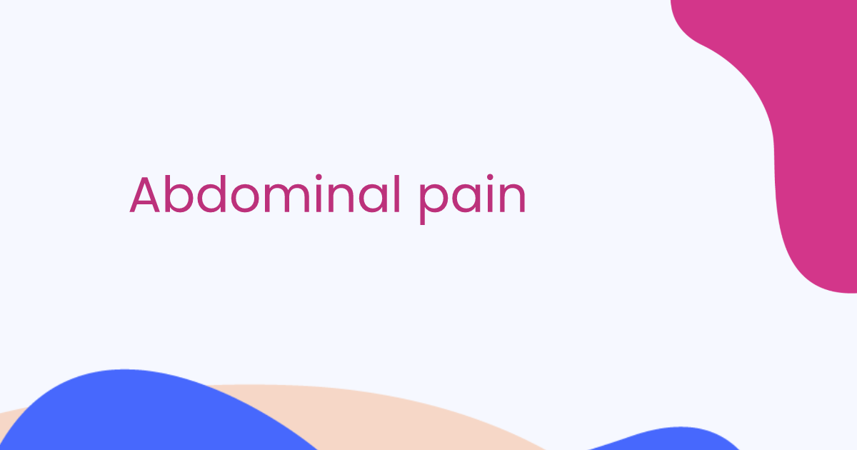 Abdominal pain