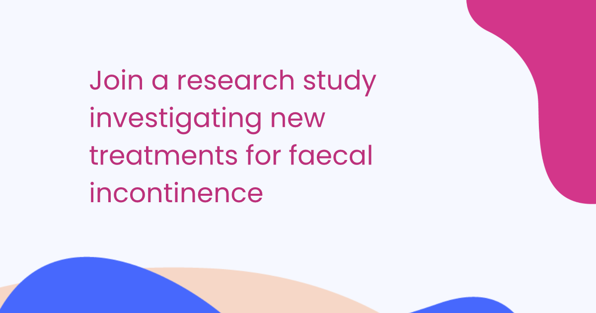 Join a research study investigating new treatments for faecal incontinence
